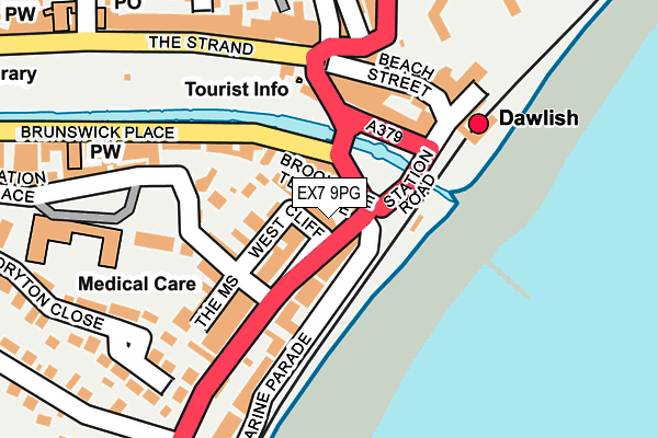 EX7 9PG map - OS OpenMap – Local (Ordnance Survey)
