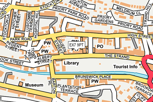 EX7 9PT map - OS OpenMap – Local (Ordnance Survey)