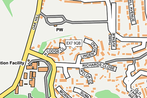 EX7 9QB map - OS OpenMap – Local (Ordnance Survey)