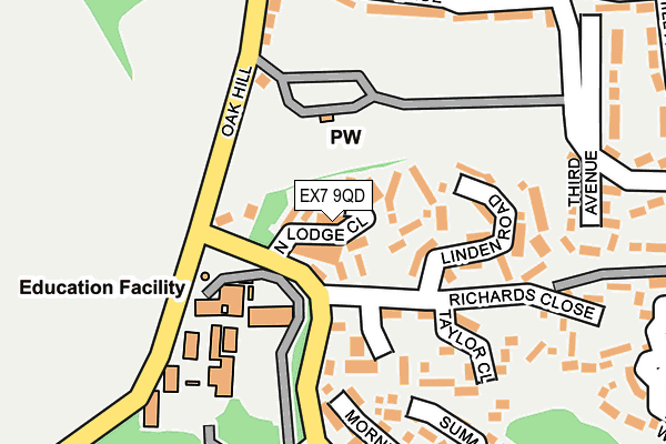 EX7 9QD map - OS OpenMap – Local (Ordnance Survey)
