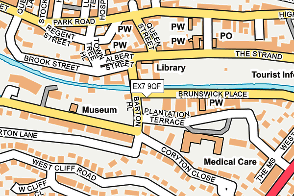 EX7 9QF map - OS OpenMap – Local (Ordnance Survey)