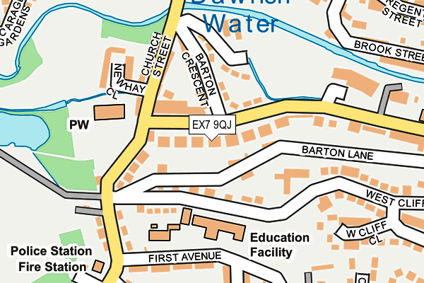 EX7 9QJ map - OS OpenMap – Local (Ordnance Survey)