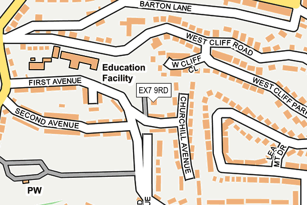 EX7 9RD map - OS OpenMap – Local (Ordnance Survey)