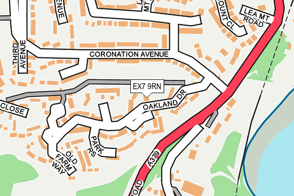 EX7 9RN map - OS OpenMap – Local (Ordnance Survey)