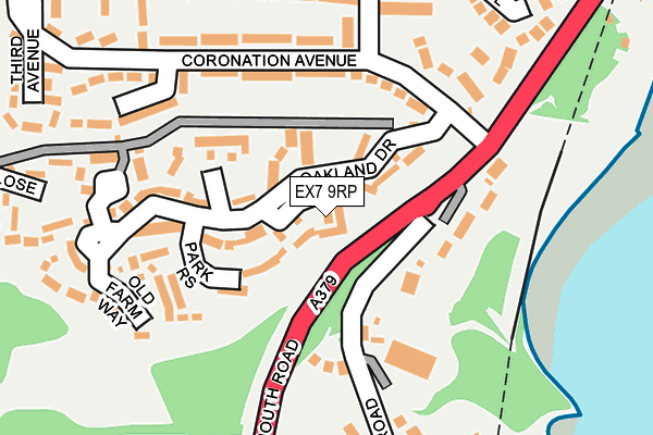 EX7 9RP map - OS OpenMap – Local (Ordnance Survey)