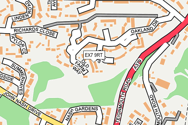 EX7 9RT map - OS OpenMap – Local (Ordnance Survey)