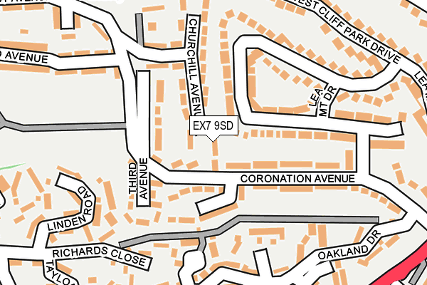 EX7 9SD map - OS OpenMap – Local (Ordnance Survey)