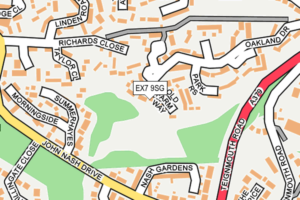 EX7 9SG map - OS OpenMap – Local (Ordnance Survey)