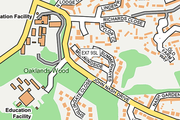 EX7 9SL map - OS OpenMap – Local (Ordnance Survey)