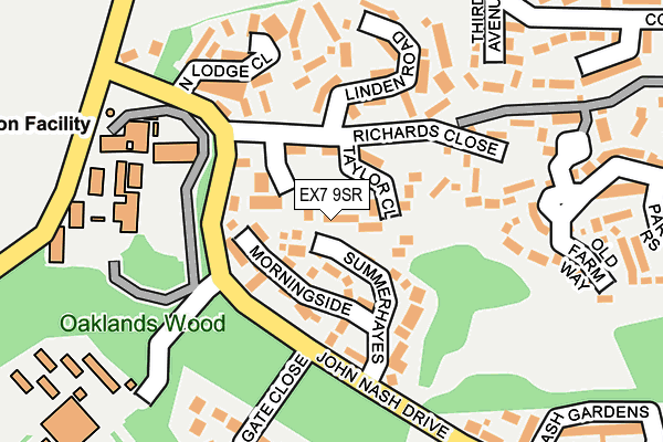 EX7 9SR map - OS OpenMap – Local (Ordnance Survey)