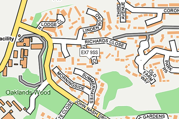 EX7 9SS map - OS OpenMap – Local (Ordnance Survey)