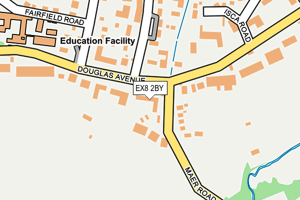 EX8 2BY map - OS OpenMap – Local (Ordnance Survey)