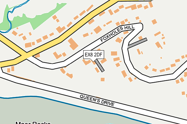 EX8 2DF map - OS OpenMap – Local (Ordnance Survey)