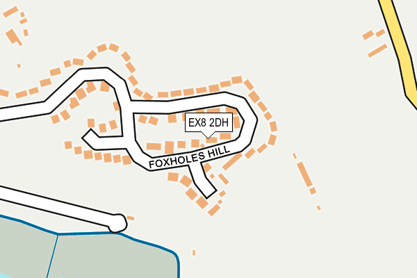 EX8 2DH map - OS OpenMap – Local (Ordnance Survey)