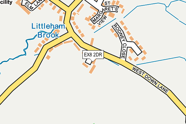 EX8 2DR map - OS OpenMap – Local (Ordnance Survey)