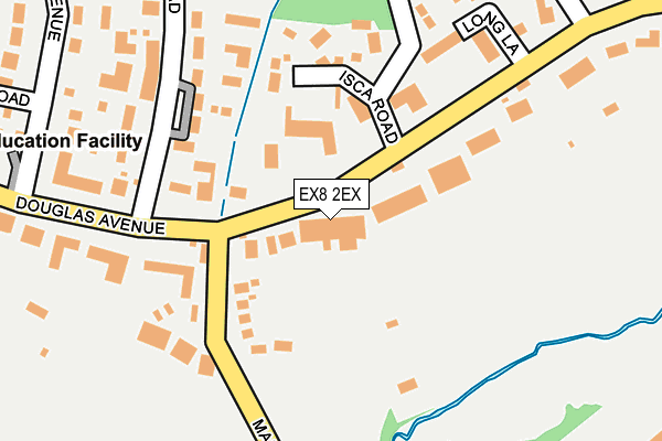 EX8 2EX map - OS OpenMap – Local (Ordnance Survey)