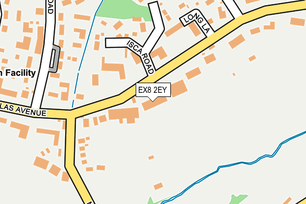 EX8 2EY map - OS OpenMap – Local (Ordnance Survey)