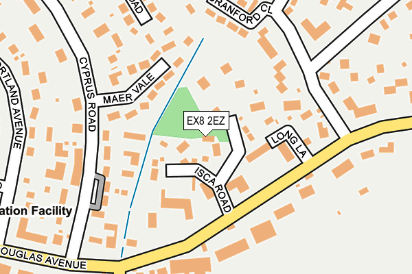 EX8 2EZ map - OS OpenMap – Local (Ordnance Survey)