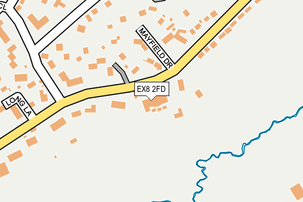 EX8 2FD map - OS OpenMap – Local (Ordnance Survey)