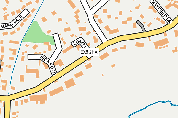 EX8 2HA map - OS OpenMap – Local (Ordnance Survey)