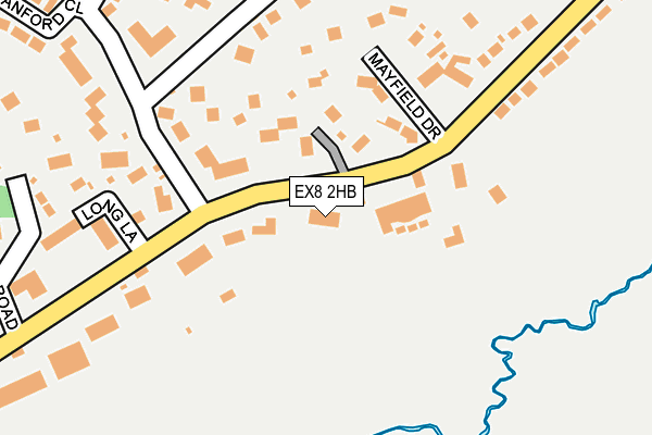 EX8 2HB map - OS OpenMap – Local (Ordnance Survey)