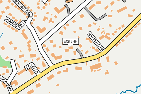 EX8 2HH map - OS OpenMap – Local (Ordnance Survey)