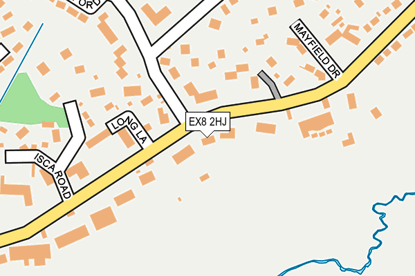 EX8 2HJ map - OS OpenMap – Local (Ordnance Survey)