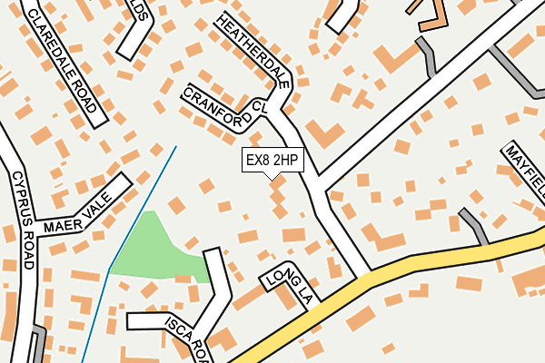 EX8 2HP map - OS OpenMap – Local (Ordnance Survey)