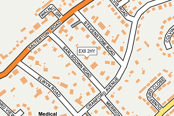 Map of FUSION (EXMOUTH) LIMITED at local scale