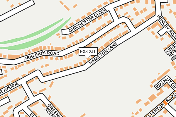 EX8 2JT map - OS OpenMap – Local (Ordnance Survey)