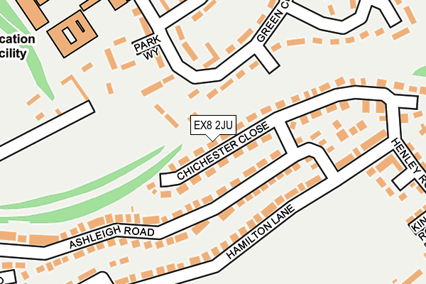 EX8 2JU map - OS OpenMap – Local (Ordnance Survey)