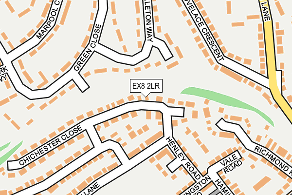 EX8 2LR map - OS OpenMap – Local (Ordnance Survey)