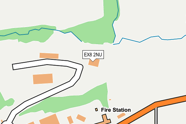 EX8 2NU map - OS OpenMap – Local (Ordnance Survey)