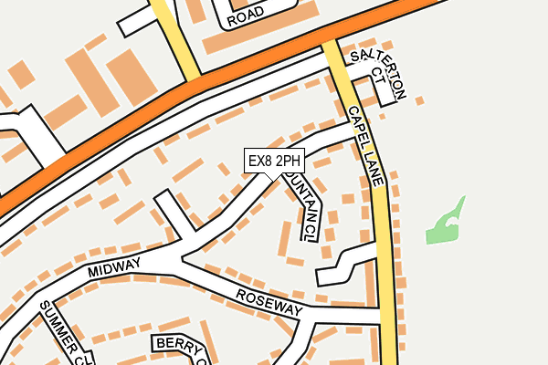 EX8 2PH map - OS OpenMap – Local (Ordnance Survey)