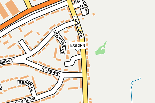 EX8 2PN map - OS OpenMap – Local (Ordnance Survey)