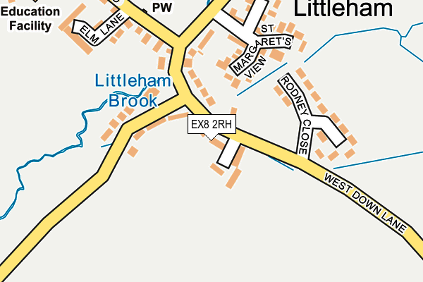 EX8 2RH map - OS OpenMap – Local (Ordnance Survey)