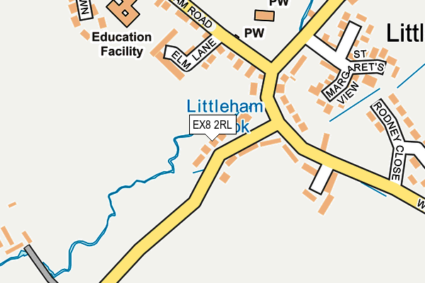 EX8 2RL map - OS OpenMap – Local (Ordnance Survey)