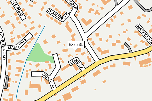 EX8 2SL map - OS OpenMap – Local (Ordnance Survey)