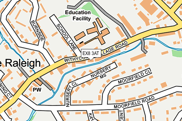 EX8 3AT map - OS OpenMap – Local (Ordnance Survey)