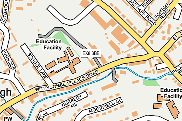 EX8 3BB map - OS OpenMap – Local (Ordnance Survey)