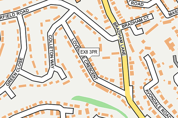 EX8 3PR map - OS OpenMap – Local (Ordnance Survey)