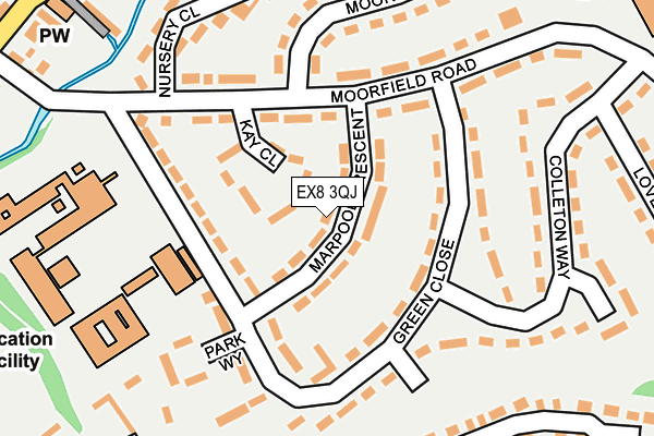 EX8 3QJ map - OS OpenMap – Local (Ordnance Survey)