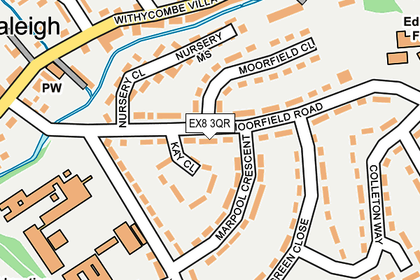EX8 3QR map - OS OpenMap – Local (Ordnance Survey)