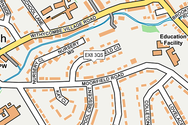 EX8 3QS map - OS OpenMap – Local (Ordnance Survey)