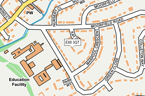 EX8 3QT map - OS OpenMap – Local (Ordnance Survey)