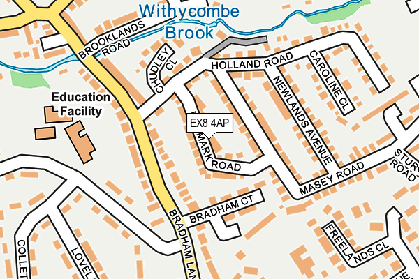 EX8 4AP map - OS OpenMap – Local (Ordnance Survey)