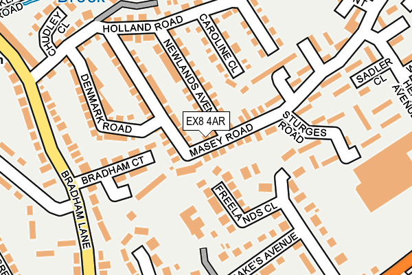 EX8 4AR map - OS OpenMap – Local (Ordnance Survey)