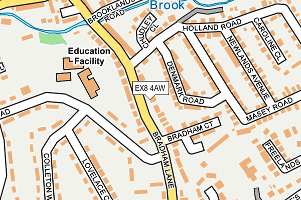 EX8 4AW map - OS OpenMap – Local (Ordnance Survey)