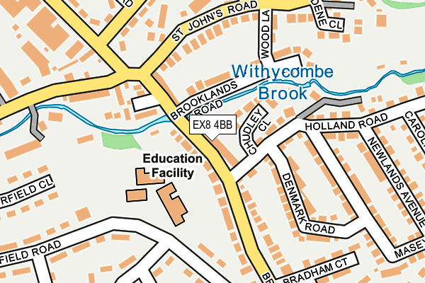 EX8 4BB map - OS OpenMap – Local (Ordnance Survey)