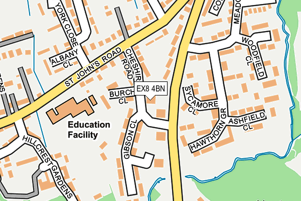 EX8 4BN map - OS OpenMap – Local (Ordnance Survey)
